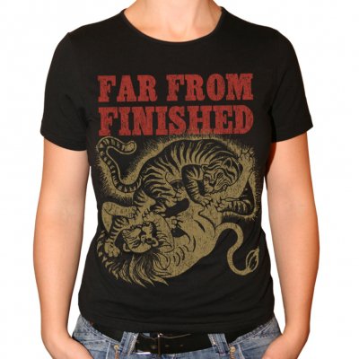 Far From Finished - Tiger | Fitted Girl T-Shirt