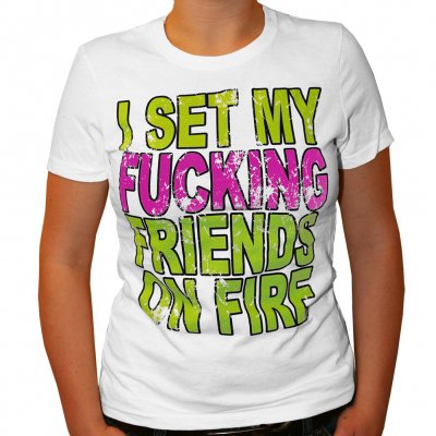 I Set My Friends On Fire - Ismffof | Fitted Girl T-Shirt