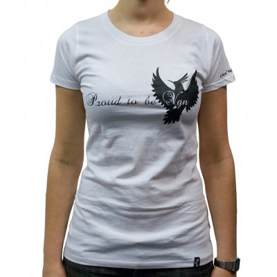 Veglay - Proud Crowd White | Girl Fitted T-Shirt