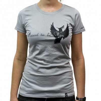 Veglay - Proud Crowd Gray | Girl Fitted T-Shirt
