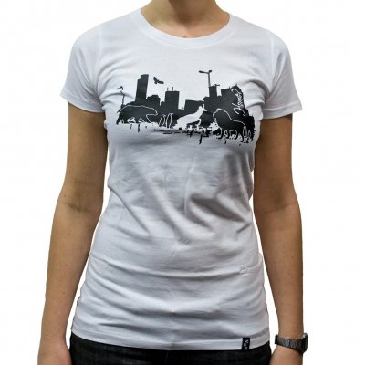 Veglay - Home White | Girls Fitted T-Shirt