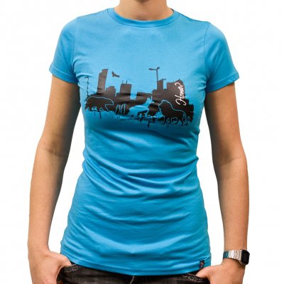 Veglay - Home Aqua | Girl Fitted T-Shirt