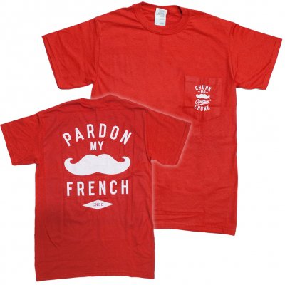 chunk-no-captain-chunk - Moustache RED | Pocket T-Shirt
