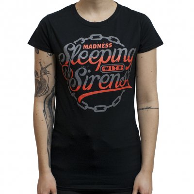 sleeping-with-sirens - Chain Logo | Fitted Girl T-Shirt