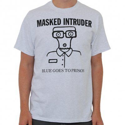 masked-intruder - Blue Goes | T-Shirt