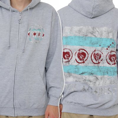 Rise Against - Chicago Flag | Zip-Hood