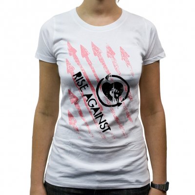Rise Against - Arrows White | Fitted Girl T-Shirt
