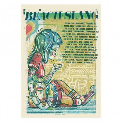 Beach Slang - EU Girl | Tour Poster