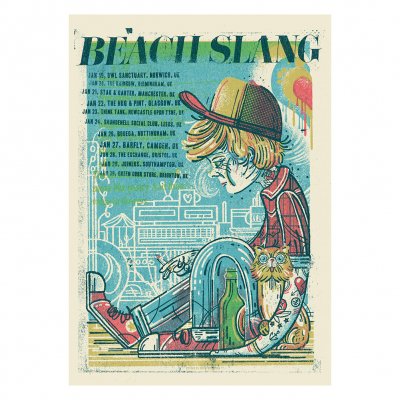 Beach Slang - UK Boy | Tour Poster