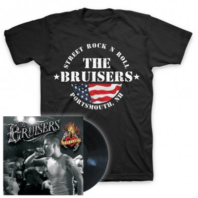 The Bruisers - Up In Flames/Flag | Vinyl+T-Shirt Bundle