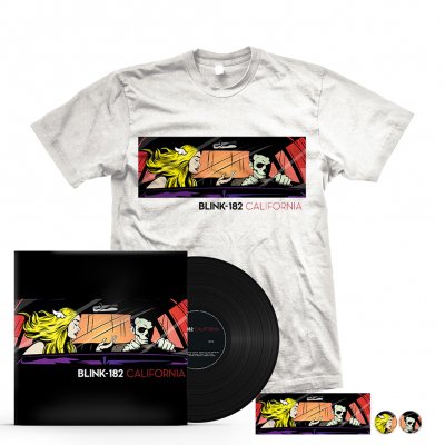blink-182 - California Black Vinyl + T-Shirt Bundle