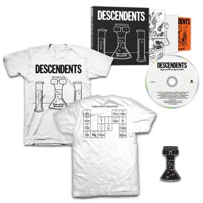 Descendents - Hypercaffium Spazzinate Deluxe CD + Hypercaffium T-Shirt + Enamel Pin Bundle