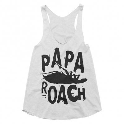 papa-roach - Classic Logo White | Racerback Girl Tank