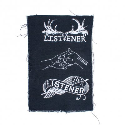 Listener - Flag, Hands, Antlers | Small Patch Set