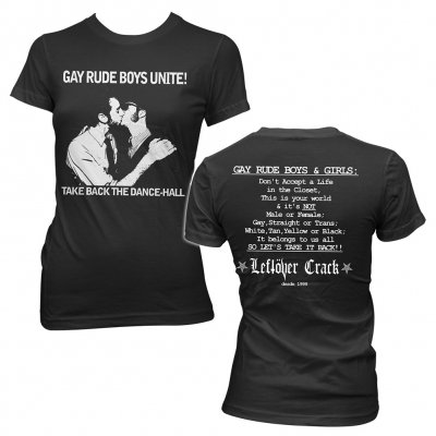leftover-crack - Gay Rude Boys | Fitted Girl T-Shirt