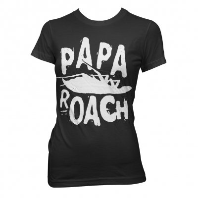 Classic Logo Black | Fitted Girl T-Shirt