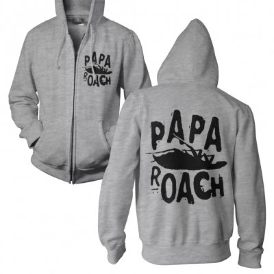 Papa Roach - Classic Logo Gray | Zip-Hood