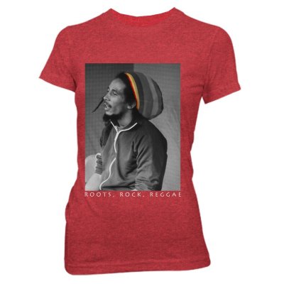 Bob Marley - Roots Rock Reggae | Fitted Girl T-Shirt
