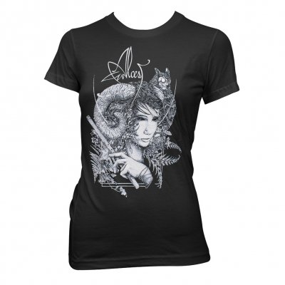 alcest - Faune Black | Girl Fitted T-Shirt