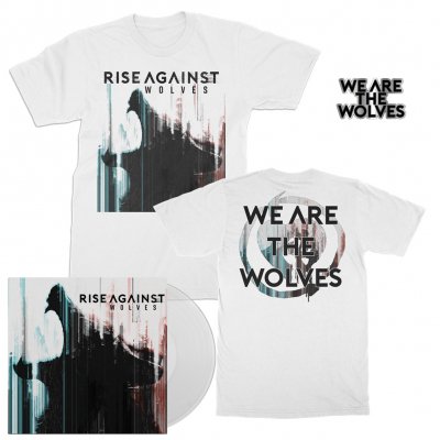 Rise Against - Wolves | Clear LP+T-Shirt+Pin Bundle