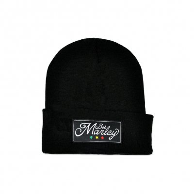 Bob Marley - Script Logo Cuffed | Beanie