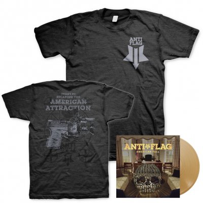 Anti-Flag - American Fall | Gold Vinyl + American Attraction T-Shirt Bundle