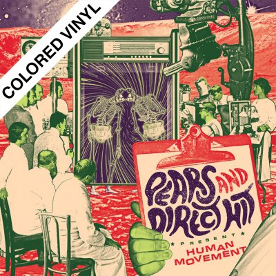 Pears/Direct Hit - Human Movement Split | Bone/Red Vinyl