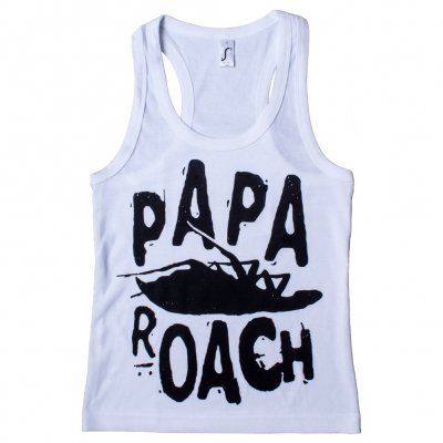 Classic Logo White | Racerback Girl Tank