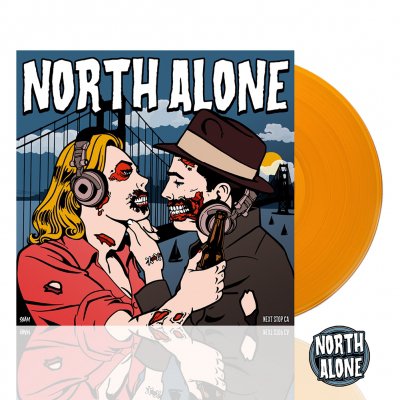 North Alone - Next Stop CA | Orange Vinyl+Enamel Pin