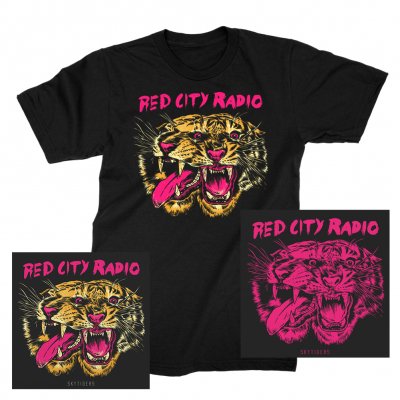 Red City Radio - Sky Tiger | CD + T-Shirt + Print Bundle