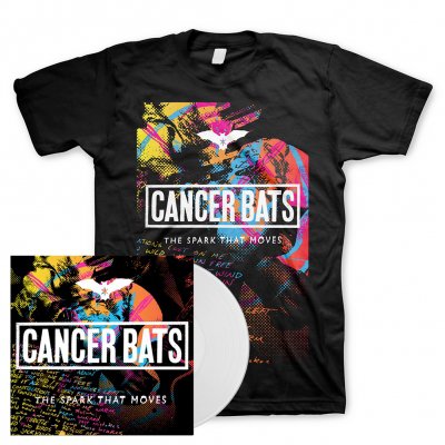 shop - The Spark That Moves | White Vinyl + T-Shirt Bundle