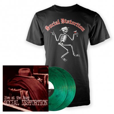 Social Distortion - Live At The Roxy | 2xSmoke Green Vinyl + T-Shirt Bundle