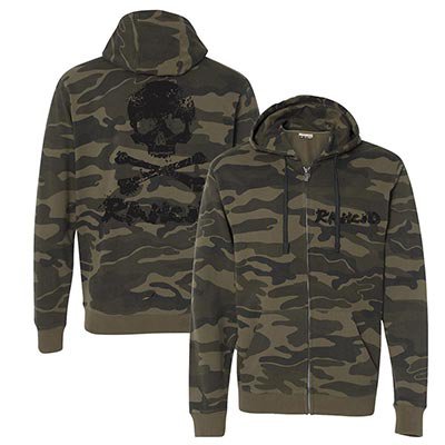 rancid - D Skull Camo | Zip-Hood