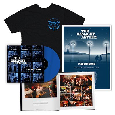 The Gaslight Anthem - The '59 Sound Sessions | DLX Blue LP + T-Shirt + Poster Bundle