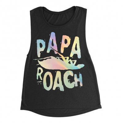 papa-roach - Classic Logo Foil | Girl Fitted Tank Top