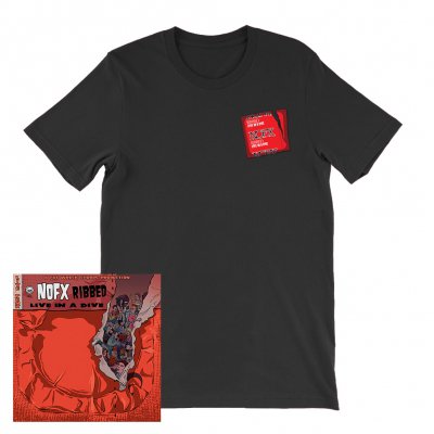 NOFX - Ribbed - Live In A Dive | CD + T-Shirt Bundle