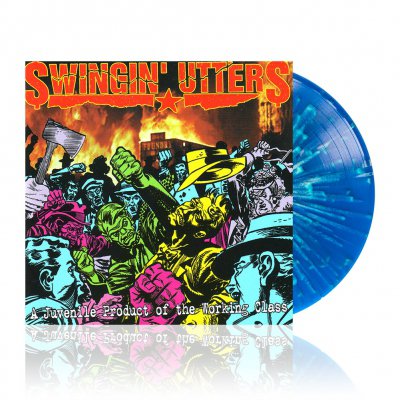 Swingin Utters - A Juvenile ... | Blue w/White Splatter Vinyl
