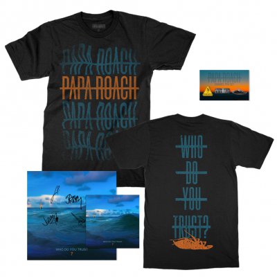 papa-roach - Who Do You Trust? | CD Bundle & Signed Print
