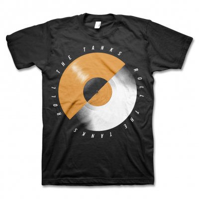 Roll The Tanks - Record T-Shirt (Black)