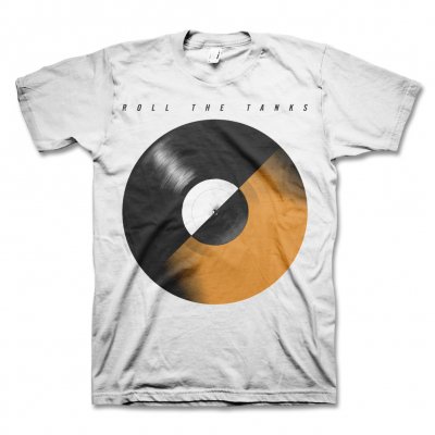 Roll The Tanks - Record T-Shirt (White)