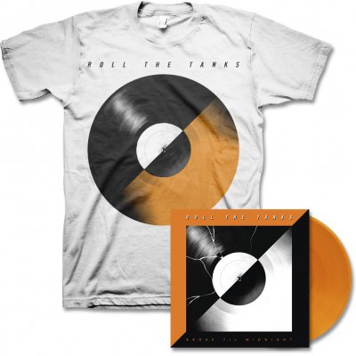 Roll The Tanks - Broke Til Midnight - LP (Orange) & Record Tee (White)