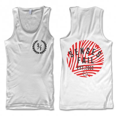 senses-fail - Stripes Tank Top (White)