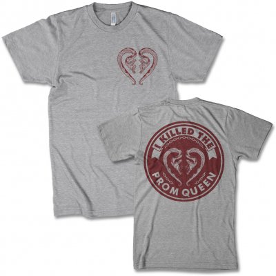 I Killed The Prom Queen - Snake Crest T-Shirt (Heather Grey)