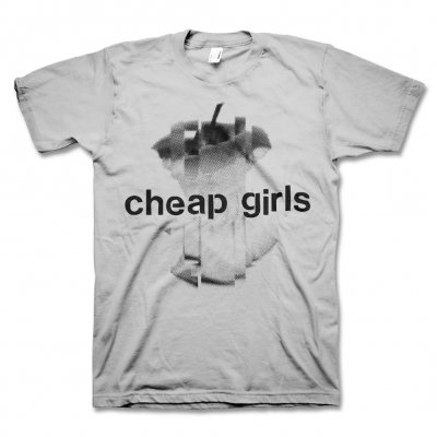 Cheap Girls - Apple Collage T-Shirt (Ash Grey)