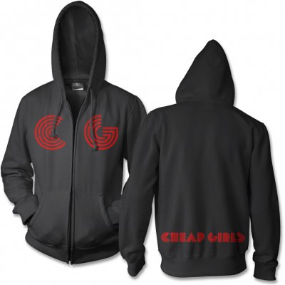 Cheap Girls - Logo Zip Up Hoodie (Black)