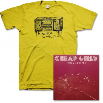 cheap-girls - Famous Graves CD & Record Player Tee