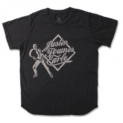 justin-townes-earle - Guitar Baseball T-Shirt (Charcoal)