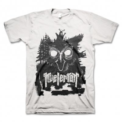 Kvelertak - Owl Face - (black print/white tee)
