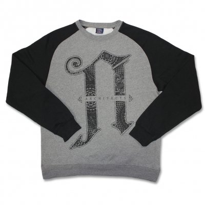 architects - A Logo Crew Neck (Black/Heather Grey)
