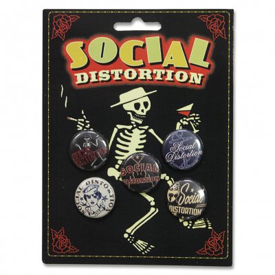 social-distortion - 5 Piece Button Set